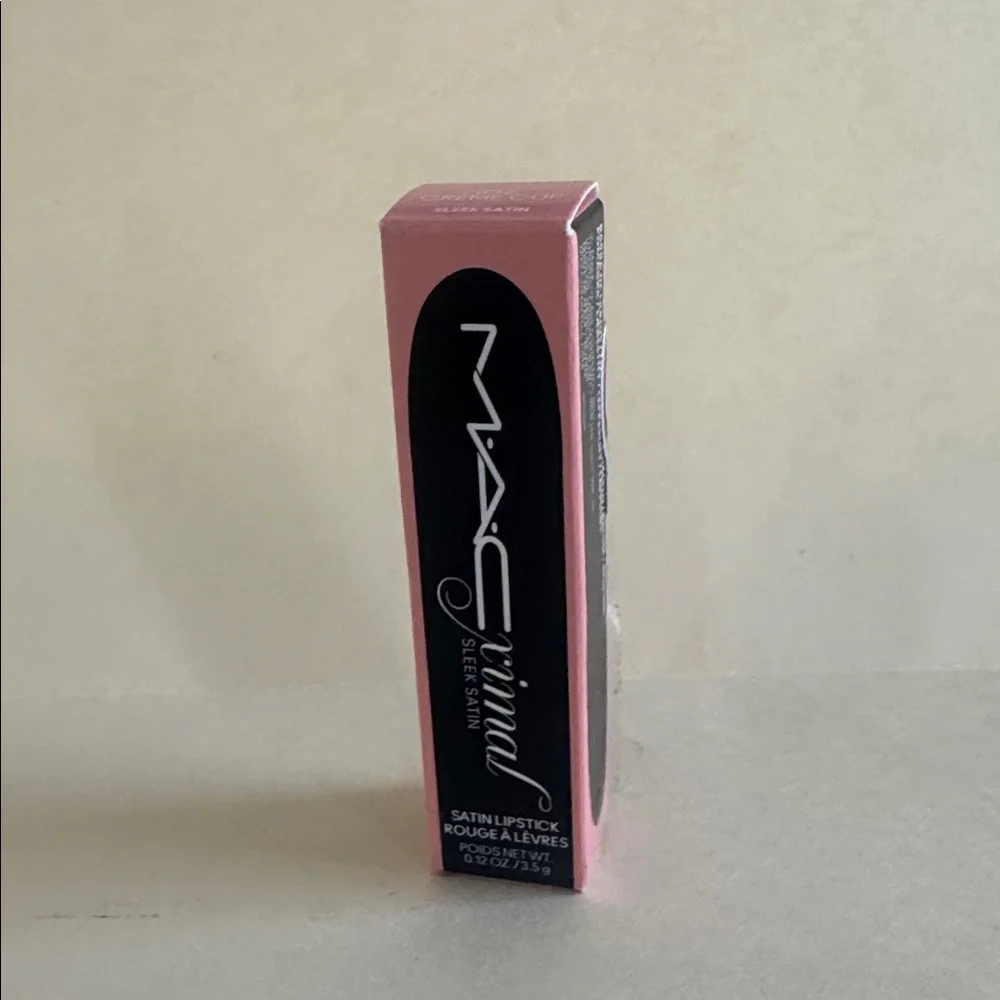 MAC COSMETICS M·A·Cximal Sleek Satin Lipstick 832 Crème Cup NIB Light Blue Pink